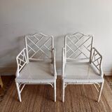 2  chairs  Faux Bamboo Jonathan Adler