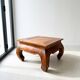 Traditional brown wooden coffee table