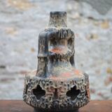 Vintage XL West Germany Lamp Base, Fat Lava Lamp, Ceramic Floor Lamp