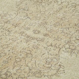 Tapis beige turc rustique noué à la main 198 cm x 307 cm