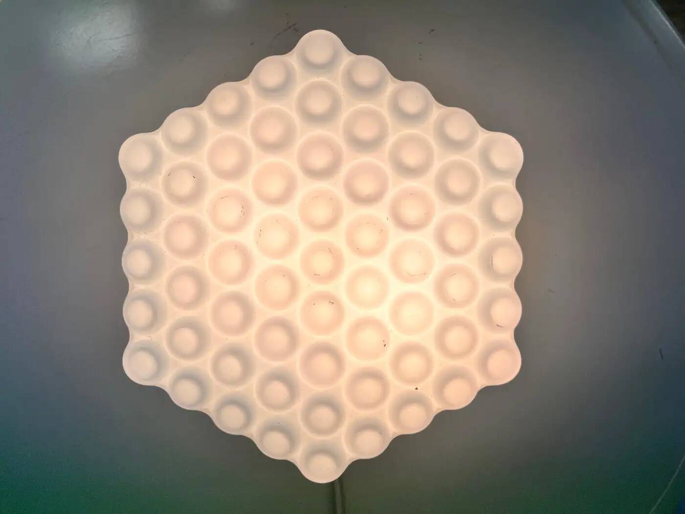 Design midcentury wall or ceiling lamp, flushmount, 1970s