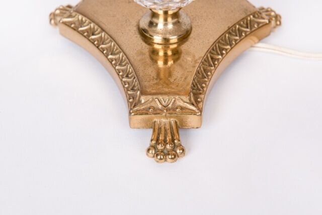 Pair of bronze bedside lamps