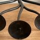 Brutaliser 5-branched mid century wrought iron candlestick – unique piece