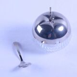 Antique sugar bowl/jam pot in the shape of an apple.