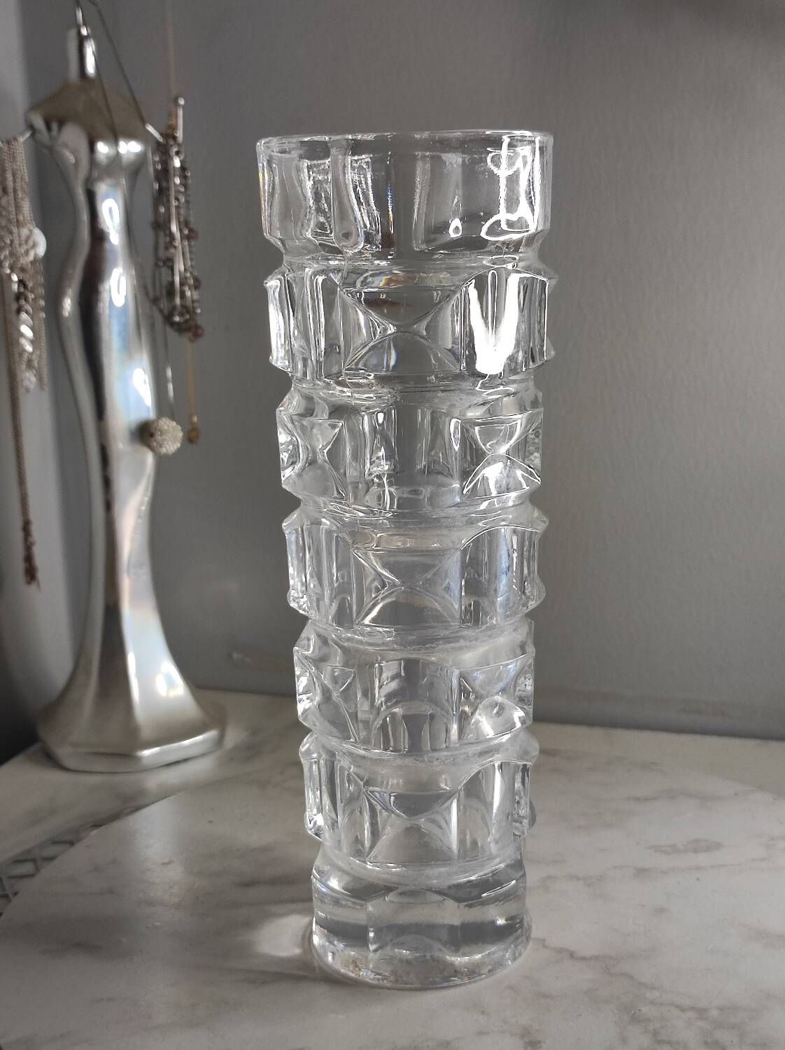 Vintage crystal vase