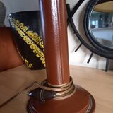 Le Tanneur vintage grained leather lamp