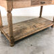 Antique bleeched oak drapers table 19th century