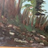 Large 20th century oil on canvas signed J. Beyly