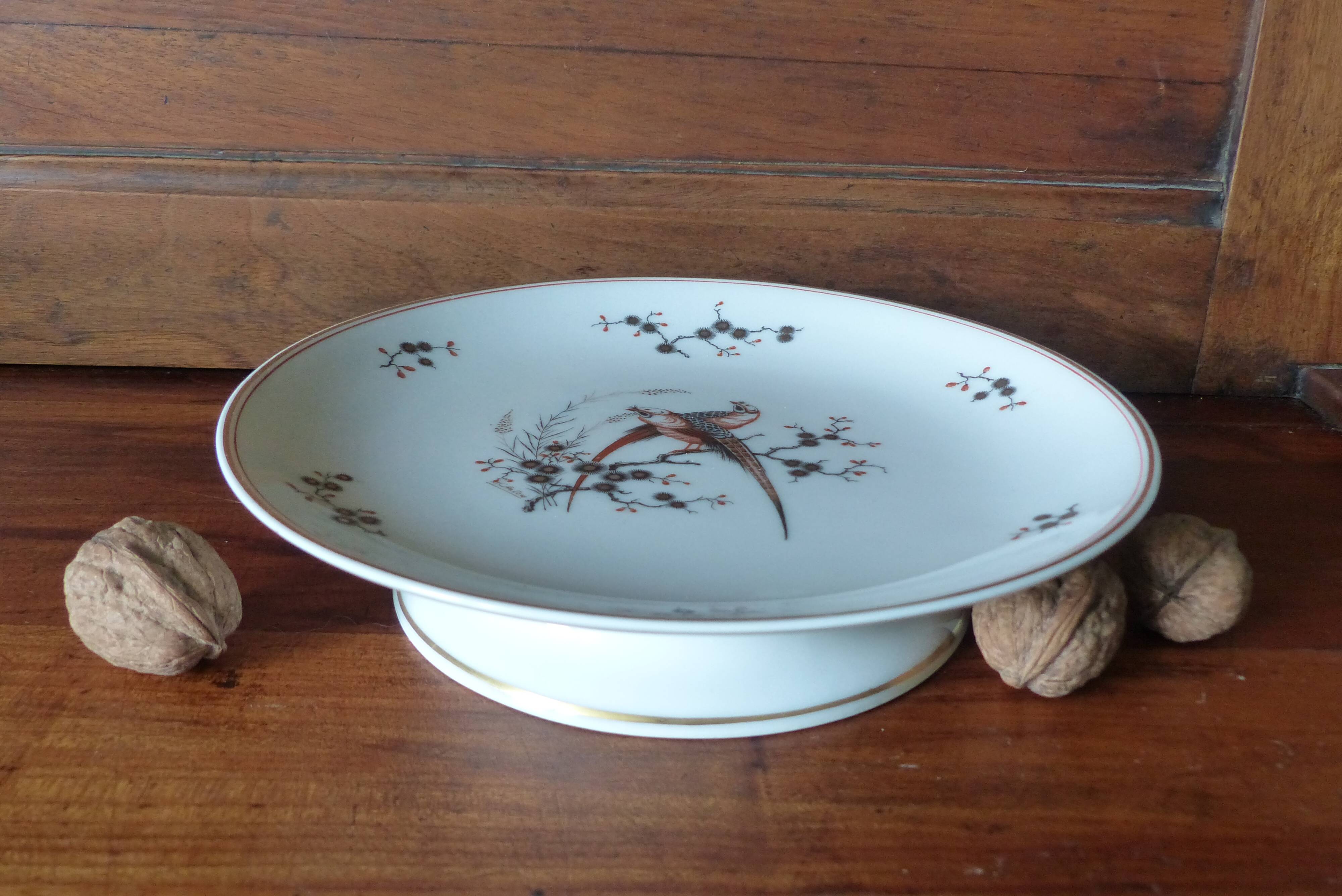 Royal Limoges porcelain compotier dish