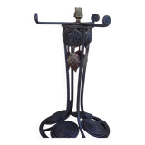 Art Deco wrought iron lamp foot