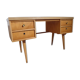 Vintage desk Ekawerk compass feet 50s
