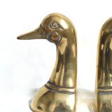 Paire de serre-livres canards