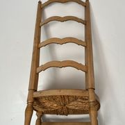 Chaise de nourrice paillée vintage