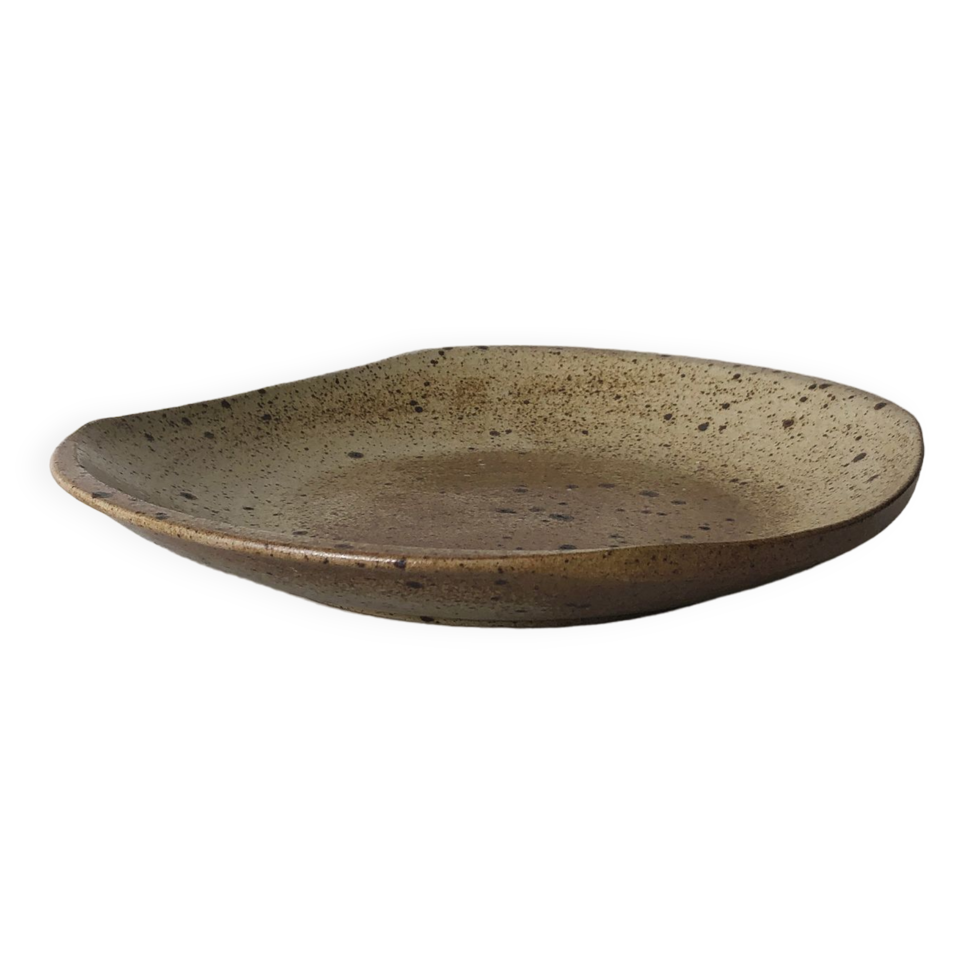 Pyrite stoneware serving dish