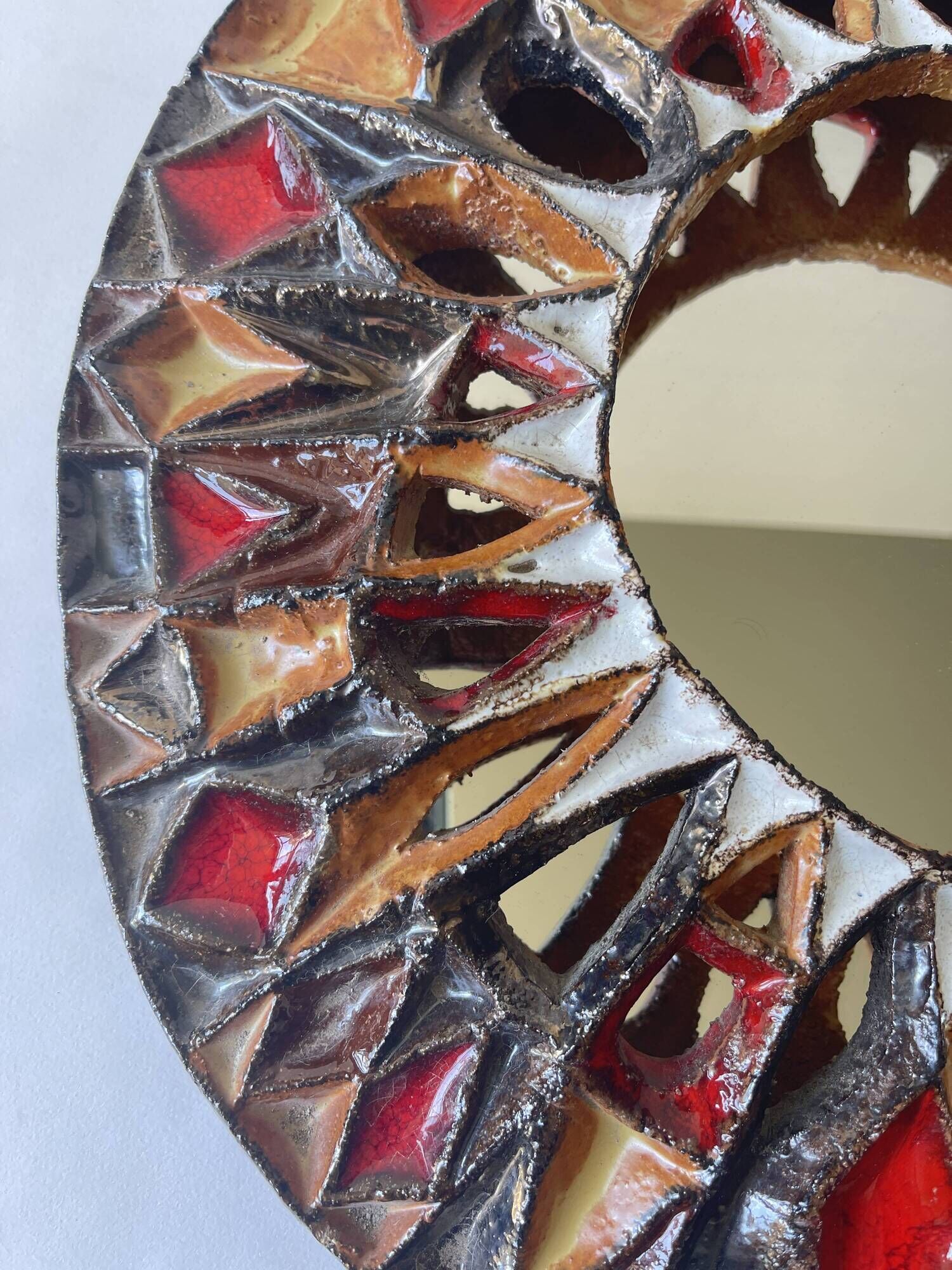 Ceramic mirror roland zobel the anduze cyclades