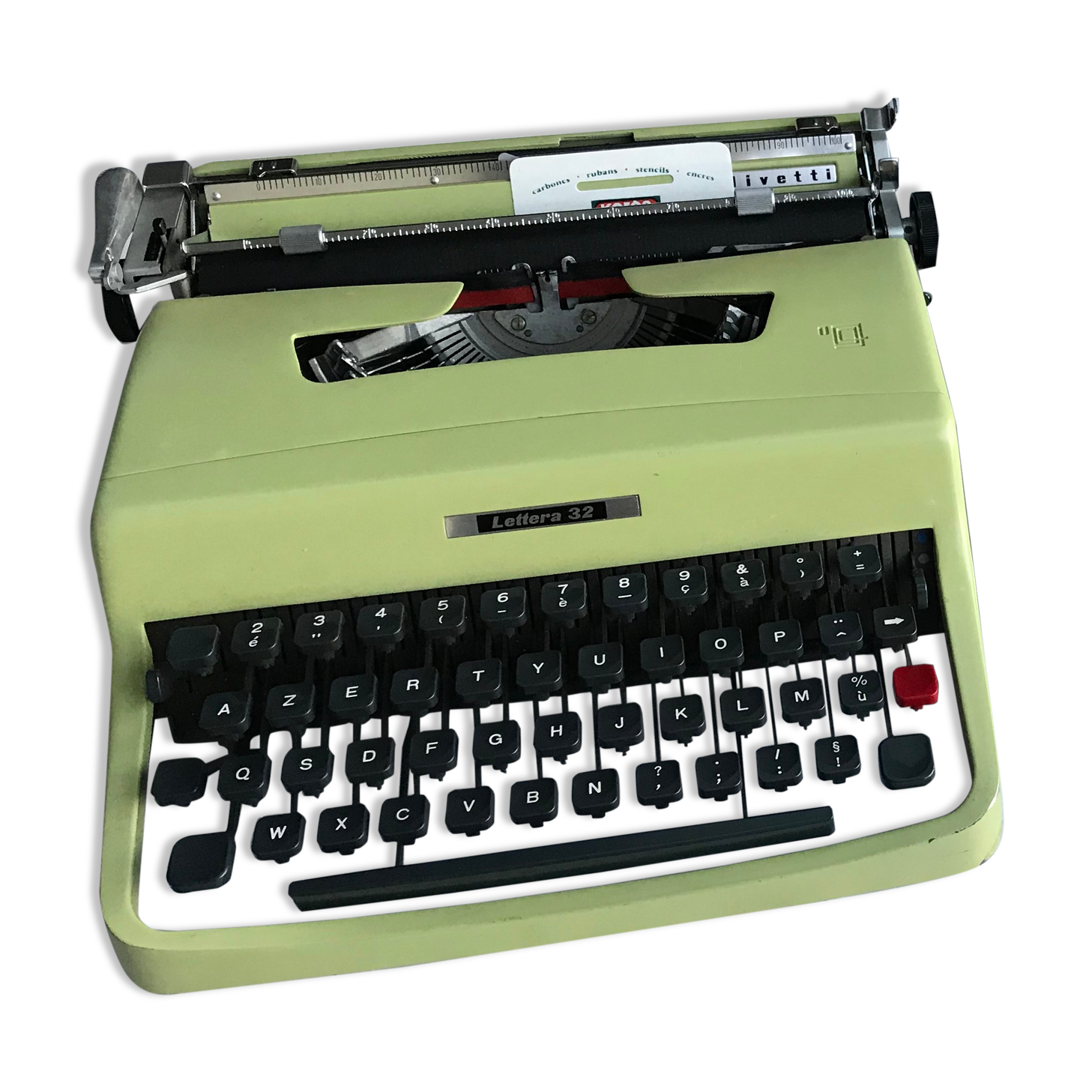 Typewriter olivetti lettera 32 green