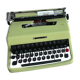 Typewriter olivetti lettera 32 green