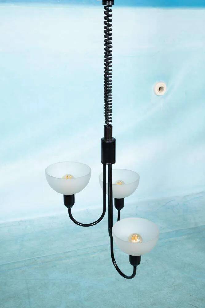 Suspension style Memphis 1960s, adjustable vintage lamp.