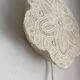 Textile Plafond /ceiling lamp, swedish modern, crochet, Flower shaped, 1940