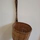 Vintage woven wicker pan