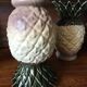 Paire de vases ananas en grès Rhoda