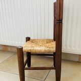 Provençal straw chair with braces, mid-20th century, for children