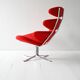 Red Corona Chair by Poul M. Volther