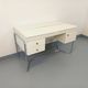 Vintage Bauhaus style desk in melamine and chrome metal from the 1970s.