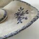 Small vegetable dish on a stand HB Choisy-le-Roi decoration Pine late 19th century