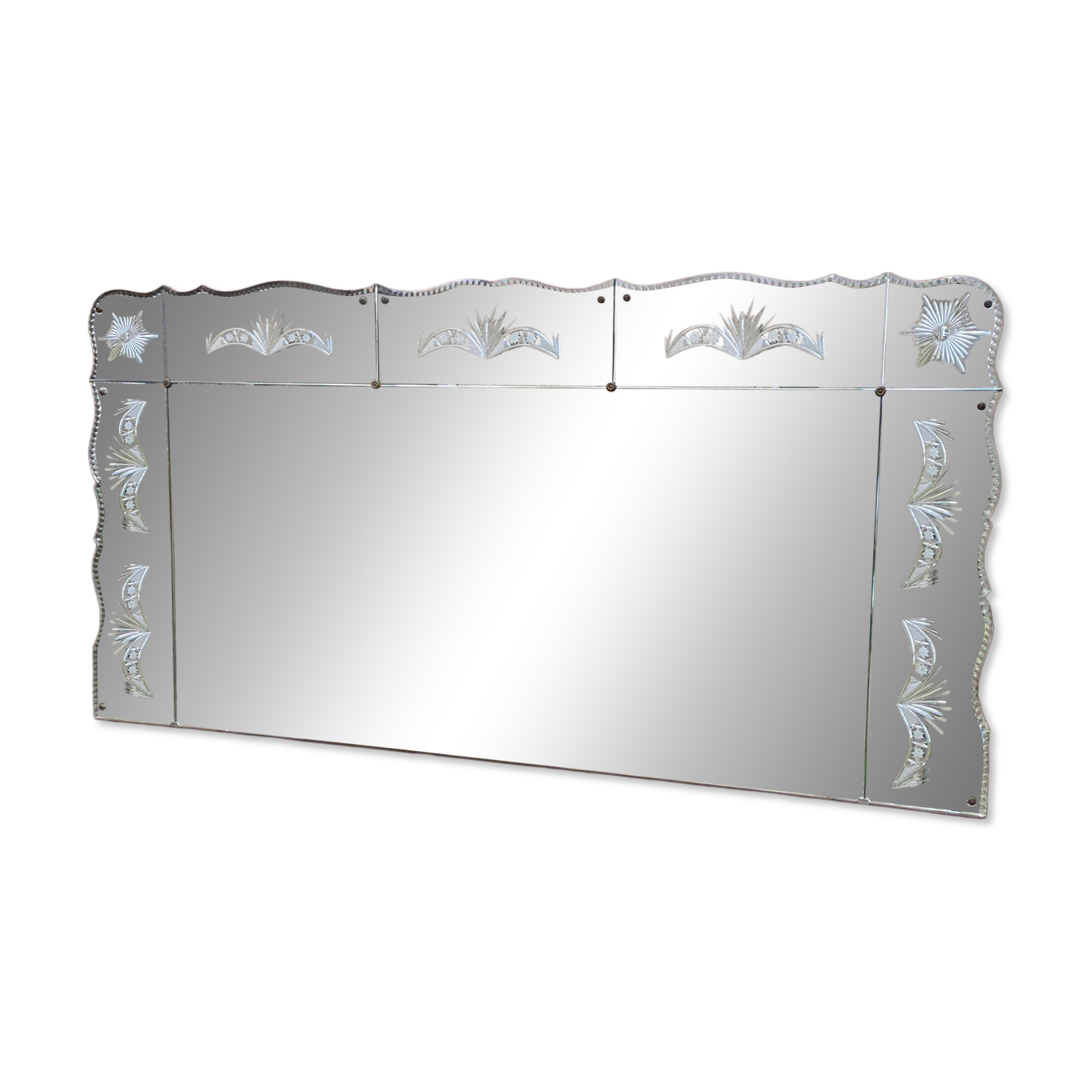 Louis XV sculpted bistro brasserie mirror 1960 200x100cm