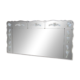 Louis XV sculpted bistro brasserie mirror 1960 200x100cm