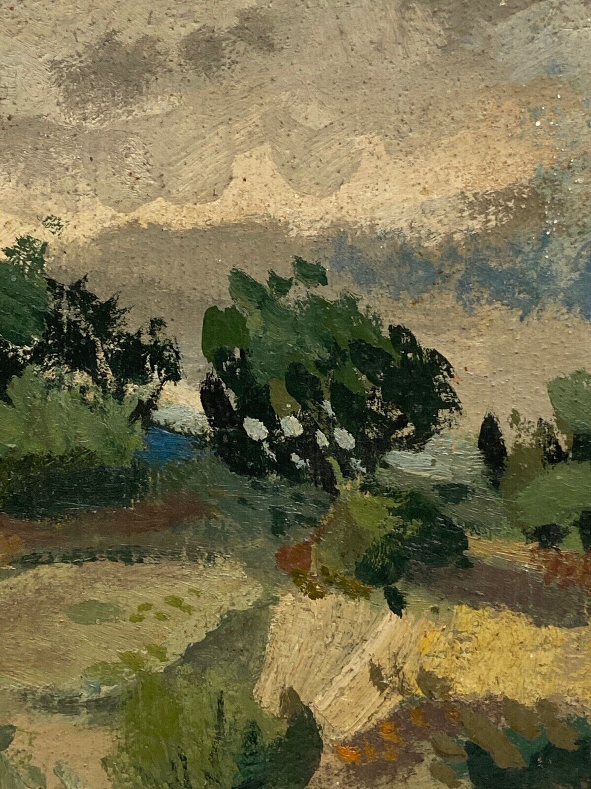 OIL ON CARDBOARD BY JEAN DENIS MALCLES LANDSCAPE 1933