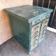 Metal workshop and military furniture with 11 drawers, 1950.