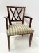 Art Deco office chair in solid mahogany, 20th century.