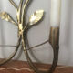 Bronze wall lamps leaves of branches