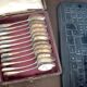 Box of 12 old silver spoons, 18gr 19th century