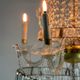 Important lustre sac de perle en cristal taillé navette, vers 1800