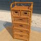Chiffonnier commode en rotin