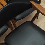 Ensemble de six chaises en teck, design danois, années 1970, fabrication : Farstrup Møbler