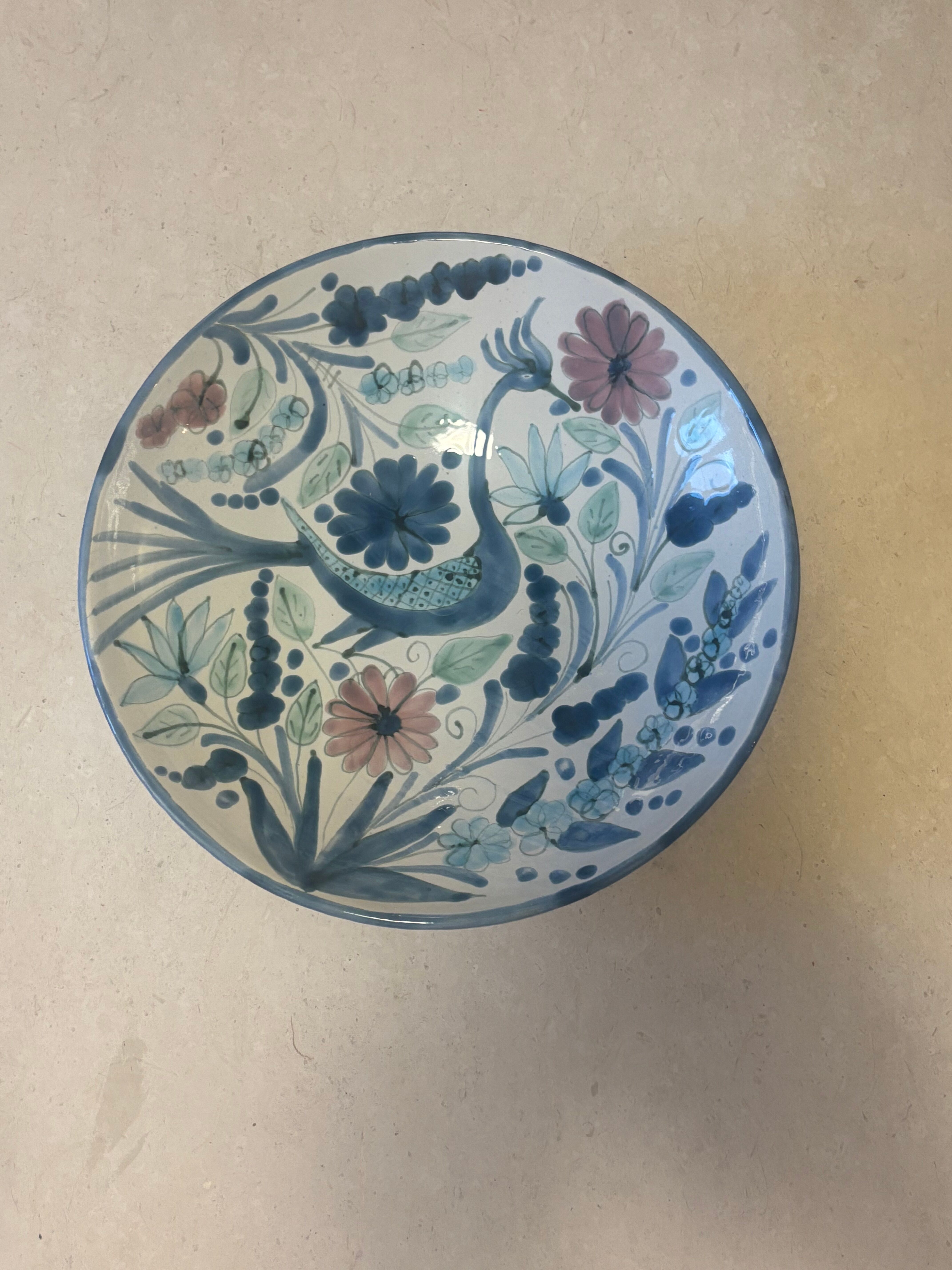 Ceramic plate signed Maja