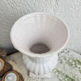 Medici style vase in vintage white ceramic
