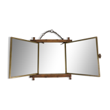Tripletical barber mirror lb patented sgdg