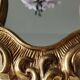 Mirror Rocaille style gilded with gold leaf 42 x 26 cm