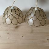 Vintage mother-of-pearl pendant lamp