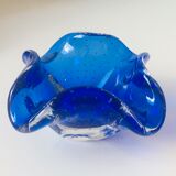 Labelled Bullicante Murano glass ashtray, 1960s