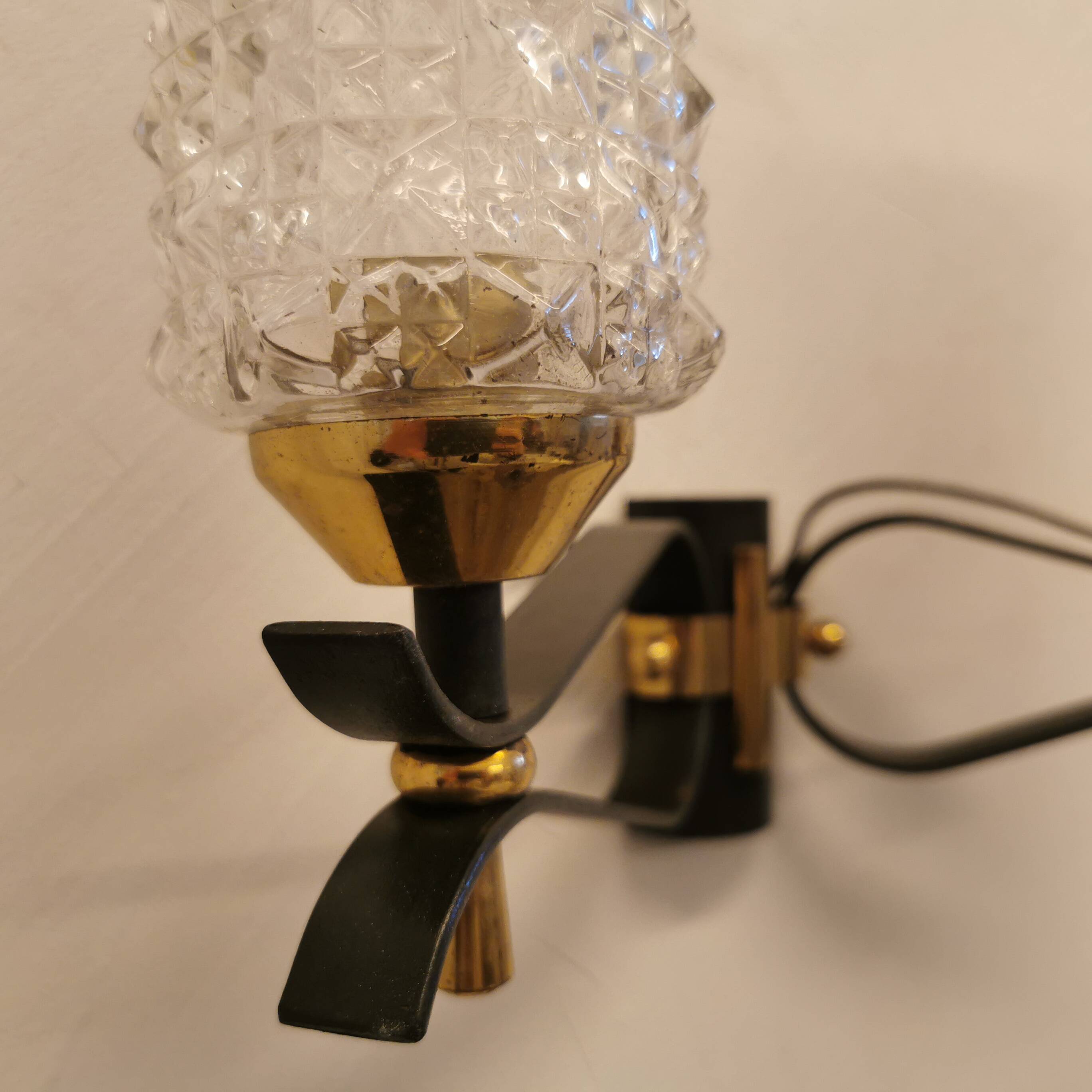 Pair of double lighting wall lights