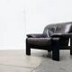Fauteuil lounge brutaliste allemand postmoderne par Rolf Benz pour Musterring, années 1990