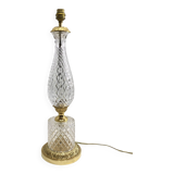 Crystal and bronze lamp base
