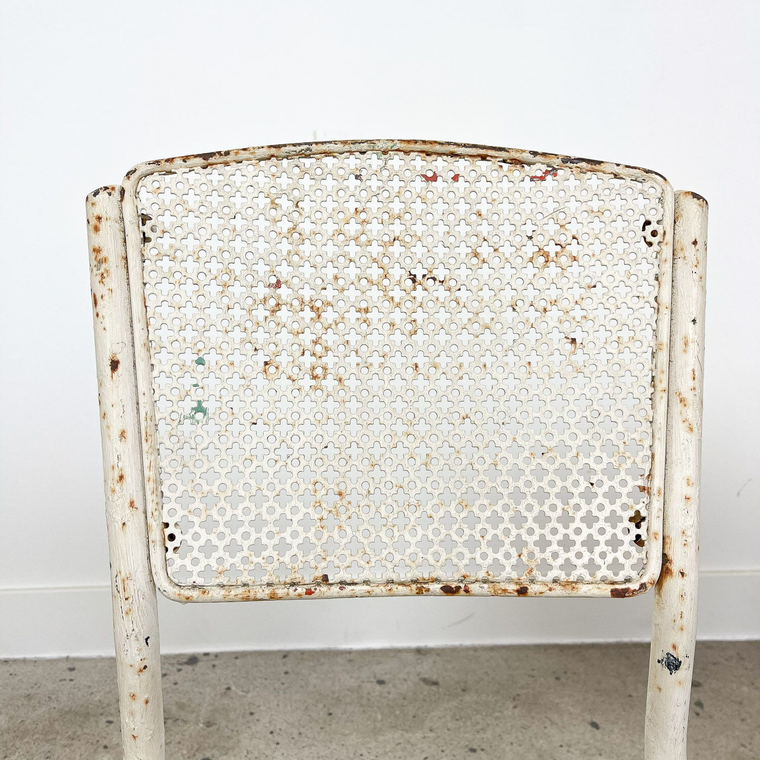 Set of three vintage industrial bistro chairs by Matieu Matego