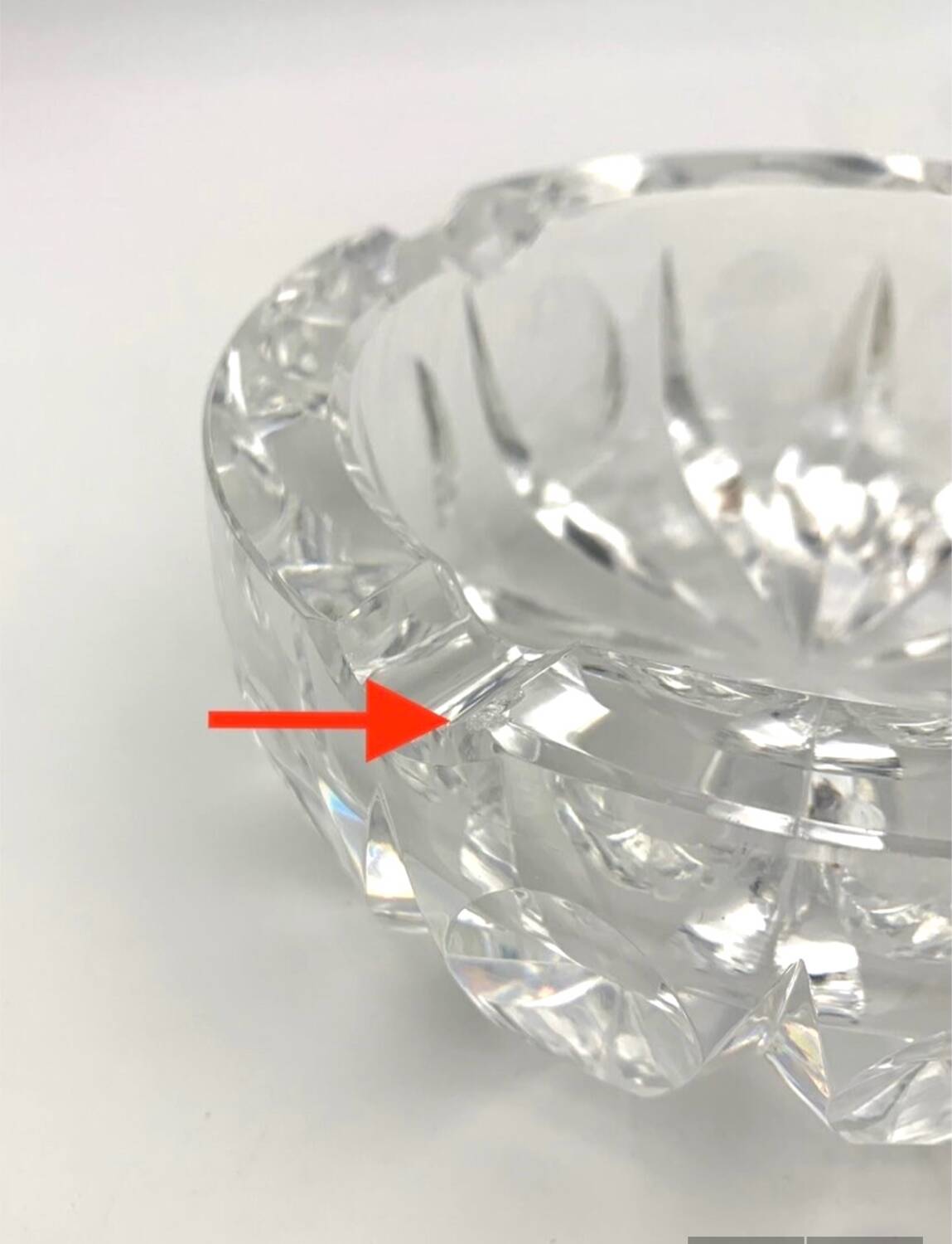 Vintage Saint Louis crystal ashtray, Ambassador model